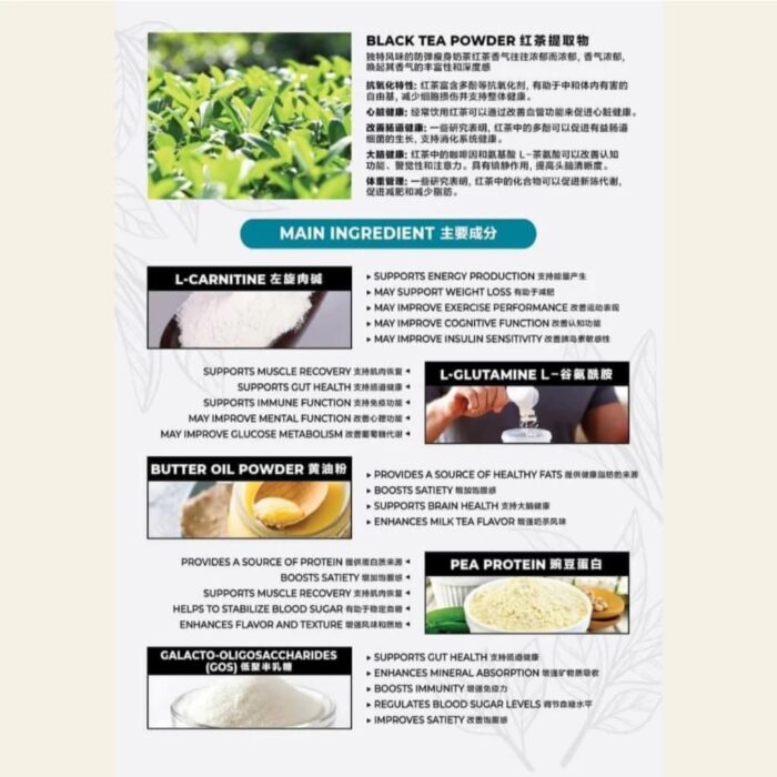 15 SACHETS MCT PLUS MILK TEA - Image 2