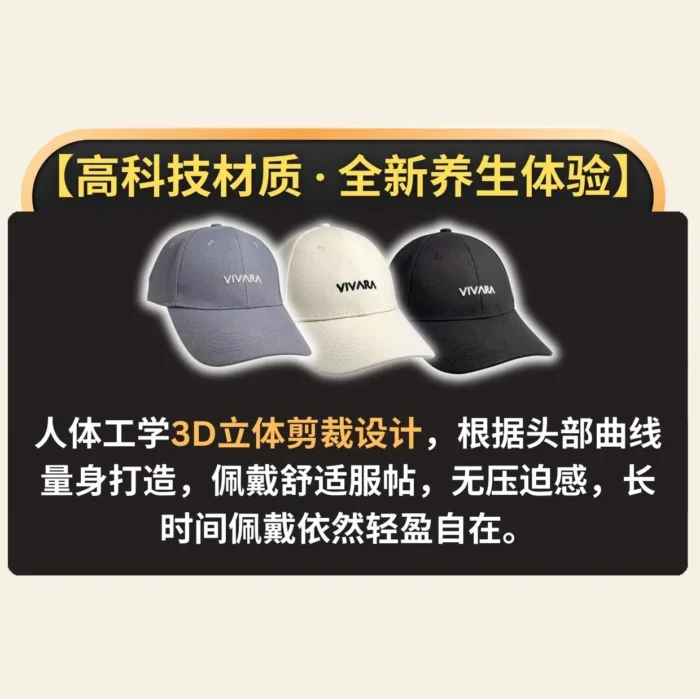 VIVARA HIGH-TECH GRAPHENE CAP 石墨烯高科技帽子 - Image 3