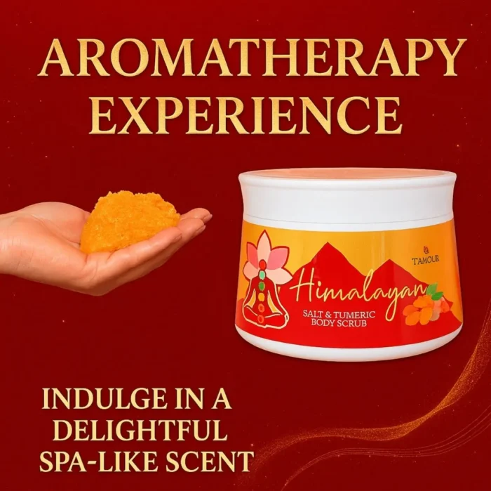 HIMALAYAN SALT & TUMERIC BODY SCRUB (300G) - Image 5