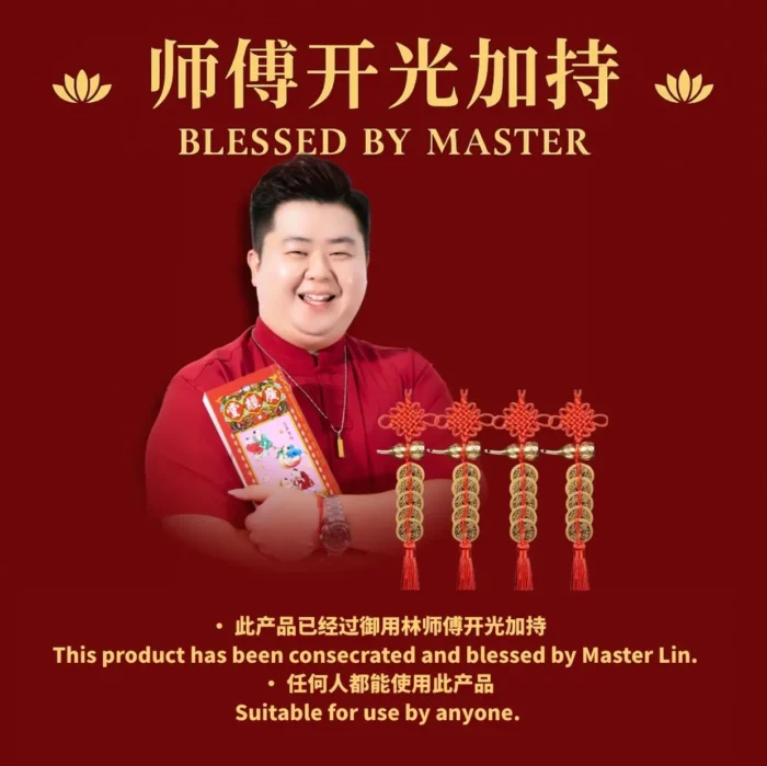 Feng Shui Five Emperor Copper Coins Pendant 葫芦五帝铜钱挂件 - Image 3