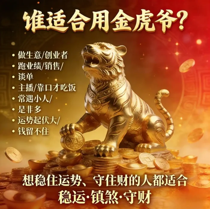 Golden Tiger General Copper Statue 金虎爷将军全铜分灵摆件 - Image 4