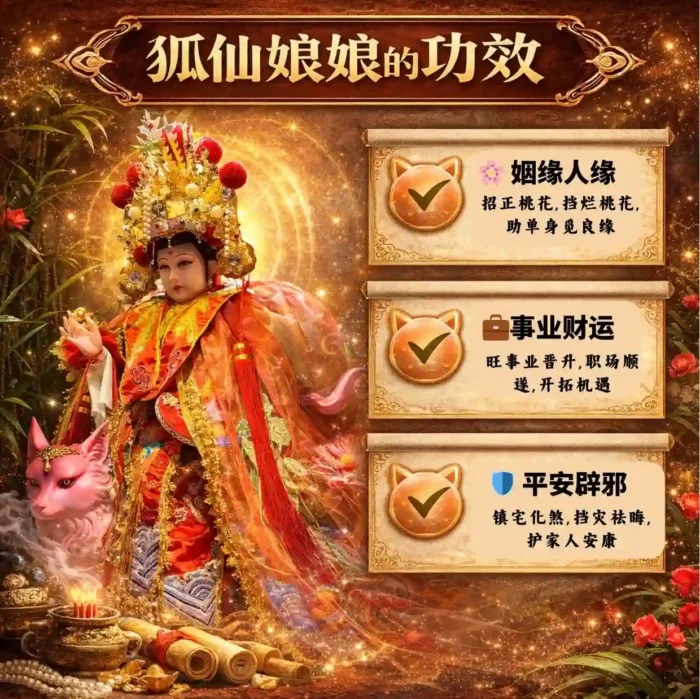 (第二代) Longhu Mountain Nine-Tailed Fox Goddess Protection Amulet 龙虎山九尾狐仙娘娘护佑佛牌 - Image 3